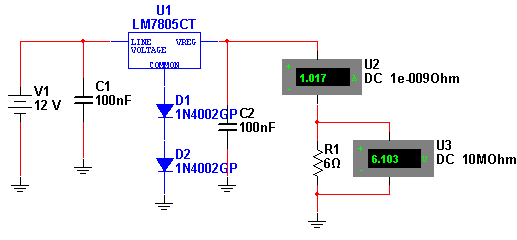 Redutor de 12 V para 6 V 