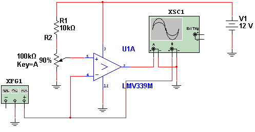 Comparador de tensão com o LM339 