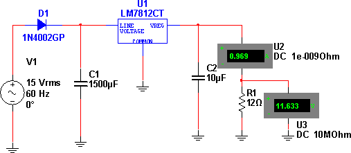 Fonte de 12 V x 1 A 