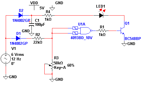  LED Estroboscópico de 60 Hz 