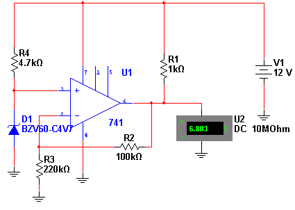 Zener com Operacional Zener com Operacional
