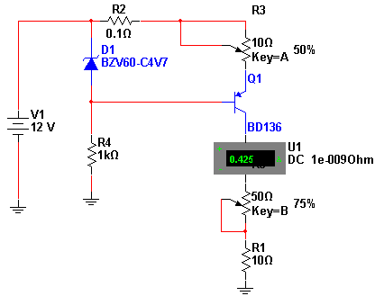 Fonte de Corrente Constante com Transistor Fonte de Corrente Constante com Transistor