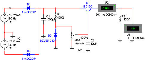  Fonte Variável com 1 Transistor 