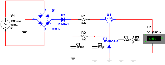 Fonte de 5 V x 100 mA Fonte de 5 V x 100 mA