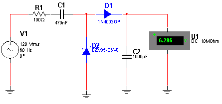 Fonte Sem Transformador de 3 a 12 V x 20 mA Fonte Sem Transformador de 3 a 12 V x 20 mA