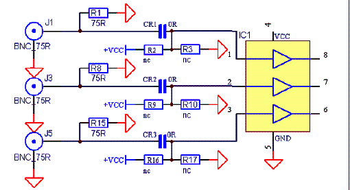 Trocando o resistor por um capacitor de 100 nF. Trocando o resistor por um capacitor de 100 nF.