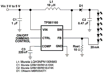 Circuito para 6 LEDS. Circuito para 6 LEDS.