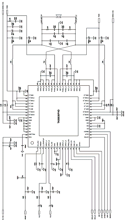 Circuito para a configuração BTL Circuito para a configuração BTL