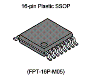 SSOP de 16 pinos. SSOP de 16 pinos.