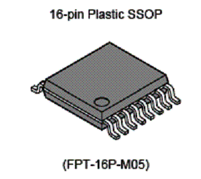 SSOP de 16 pinos. 