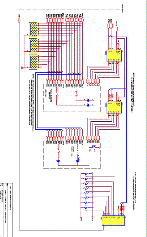  Circuito de aplicação com as conexões típicas para um teclado. 