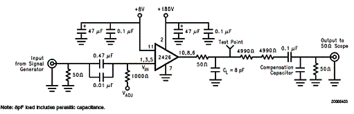 Figura 3 - Circuito de teste.
Figura 3 - Circuito de teste.