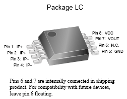 Figura 1 - Os pinos 6 e 7 internamente conectados.
Figura 1 - Os pinos 6 e 7 internamente conectados.