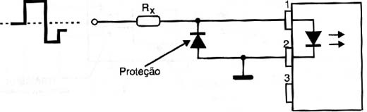 Protegendo LED contra picos inversos.
