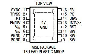 Figura 1 - Invólucro do LT8610 Figura 1 - Invólucro do LT8610
