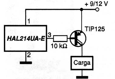 Fig. 5 - Usando um Darlington de potência.
Fig. 5 - Usando um Darlington de potência.