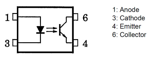 TLP383 Acoplador Óptico com Foto Transistor
TLP383 Acoplador Óptico com Foto Transistor