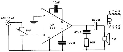 Amplificador (300mW à 1 W) Amplificador (300mW à 1 W)