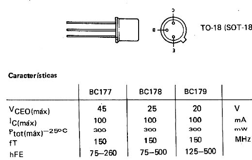 BC177 - BC178 - BC179
BC177 - BC178 - BC179