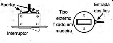 Trocando um interruptor por outro de maior corrente. Trocando um interruptor por outro de maior corrente.