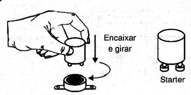 Trocando o starter (nos circuitos em que ele existe). Trocando o starter (nos circuitos em que ele existe).