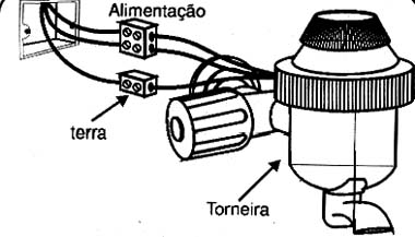 Instalando uma torneira elétrica. Instalando uma torneira elétrica.