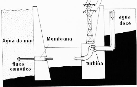 Figura 1 - Uma usina por osmose
