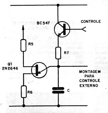 Figura 2 – Utilizando um transistor para controle externo
Figura 2 – Utilizando um transistor para controle externo