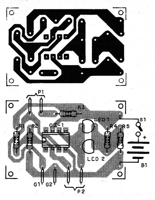 Figura 17 – Placa de circuito impresso para a montagem
Figura 17 – Placa de circuito impresso para a montagem