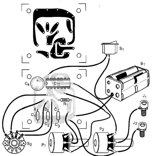 Montagem dos componentes numa PCI 