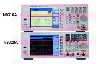 Agilent N9310A e N9320A - Gerador de sinais e analisador de espectro. Agilent N9310A e N9320A - Gerador de sinais e analisador de espectro.