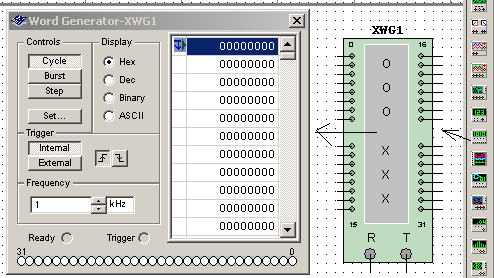 O Word Generator do MultiSIM O Word Generator do MultiSIM