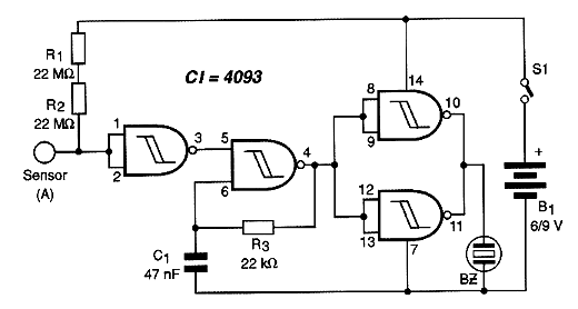Figura 1 - Diagrama completo do detector
Figura 1 - Diagrama completo do detector