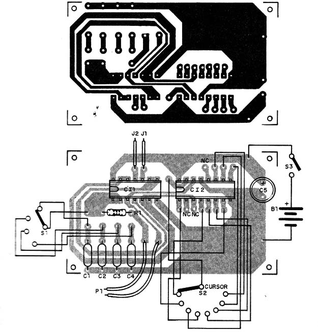 Figura 4 – Placa de circuito impresso para a montagem
Figura 4 – Placa de circuito impresso para a montagem
