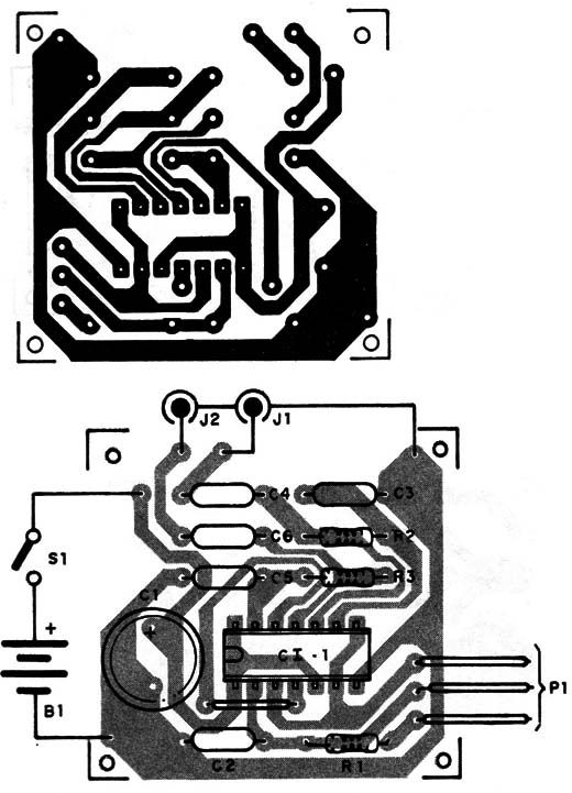 Figura 2 – Montagem na placa de circuito impresso
Figura 2 – Montagem na placa de circuito impresso