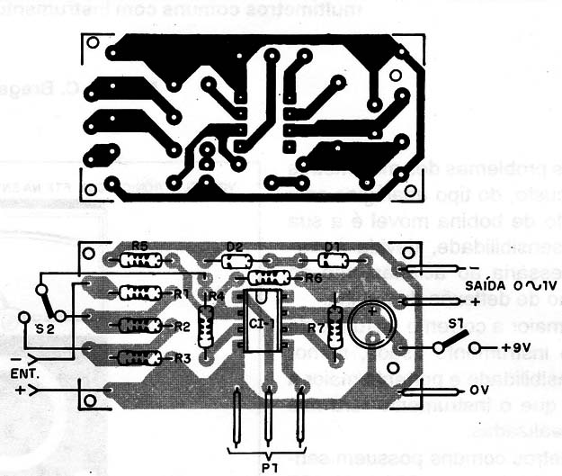 Figura 5 – Placa de circuito impresso para a montagem
Figura 5 – Placa de circuito impresso para a montagem
