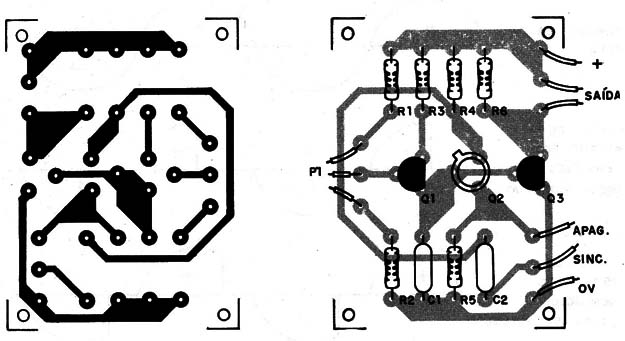 Figura 5 – Placa para a montagem
Figura 5 – Placa para a montagem