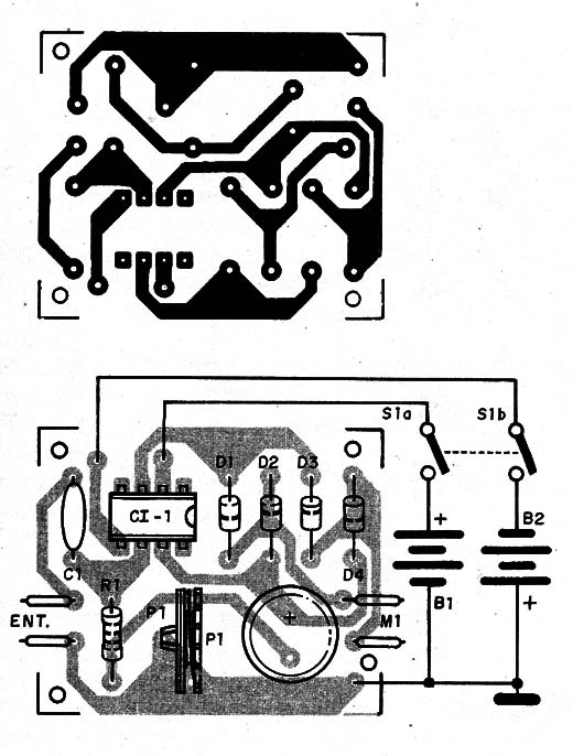 Figura 2 – Placa de circuito impresso para a montagem
Figura 2 – Placa de circuito impresso para a montagem