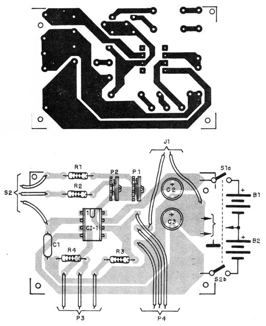    Figura 2 – Placa de circuito impresso para a montagem
