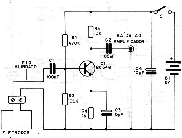 Figura 7 – Pré-amplificador para o sensor
