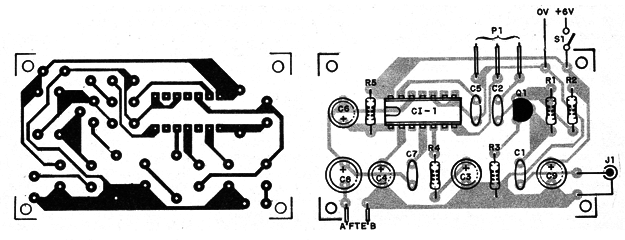    Figura 7 – Placa de circuito impresso para a versão integrada
