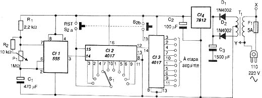 Diagrama completo do controle cíclico programável. Diagrama completo do controle cíclico programável.