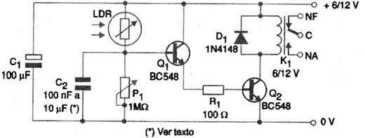 Diagrama   elétrico do controle remoto simples 