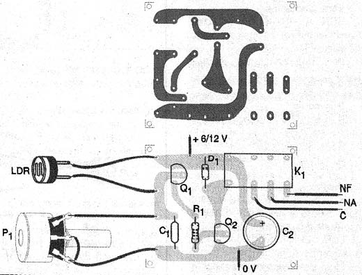 Placa de   circuito impresso do controle 