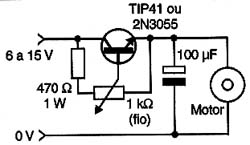 Um controle linear de velocidade. Um controle linear de velocidade.