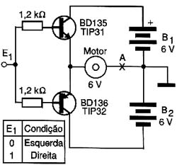 Acionamento/reversão sem relé. Acionamento/reversão sem relé.