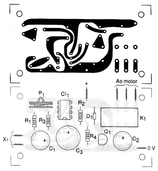 Sugestão de placa de circuito impresso do sistema. 