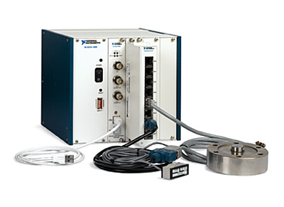 Sistema de aquisição de dados da National Instruments. 