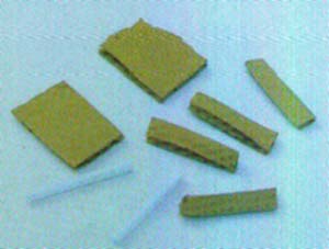 Material para a fixação das rodas. Material para a fixação das rodas.