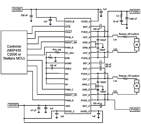 Figura 2 - Modo de aplicação num circuito com o MSP430.  